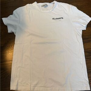 All Saints White Short Sleeve Tee